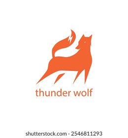 fox logo vector. red fox animal vector