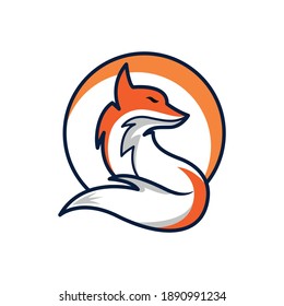 Fox Logo. Vector Stock Template 