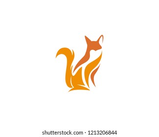 Fox logo vector template