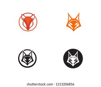 Fox logo vector template