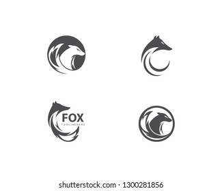 Fox logo vector template