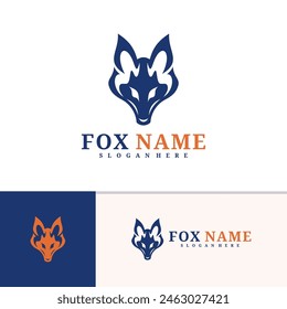 Fox logo vector template, Creative Fox head logo design concepts