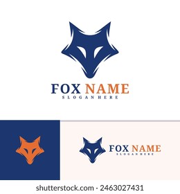 Fox logo vector template, Creative Fox head logo design concepts