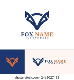 Fox logo vector template, Creative Fox head logo design concepts