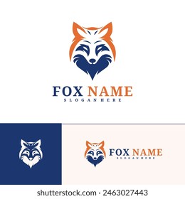 Fox logo vector template, Creative Fox head logo design concepts