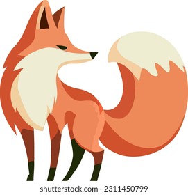 A fox looking right