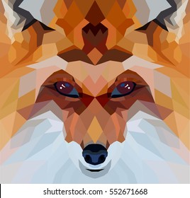 Fox, low poly