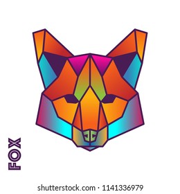 Fox | Low Poly | Colorful Polygonal Animal Set