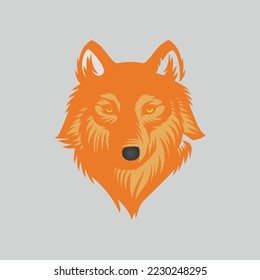 Fox low poly design. Triangle vector illustration