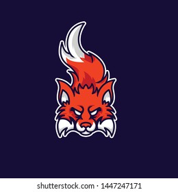 fox mascot and esport gaming logo