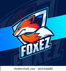 fox mascot esport logo design