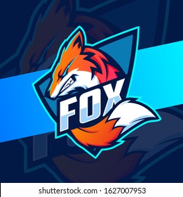 Fox Mascot Esport Logo Design