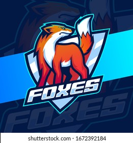 Fox Mascot Esport Logo Design