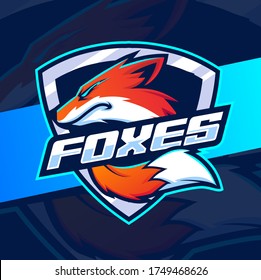 fox mascot esport logo design