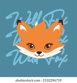 Fox mascot icon head and muzzle or snout vector image