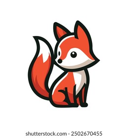 Fox mascot illustration, cartoon, art