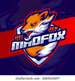fox mascot illustration character great designs for esport logo and sport