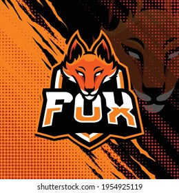Fox mascot logo design illustration