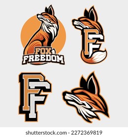 Fox Mascot Logo Design Template
