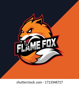 Fox Mascot Logo for Gaming, Stream Channel or Community