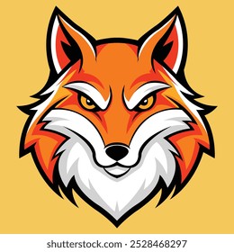 Fox Maskottchen Logo Vektorgrafik.