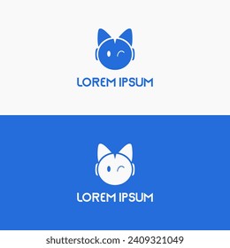 Fox mascot logo vectors. Logo of electronic animal and pets. Premium future robotics company.