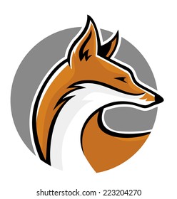 fox mascot side