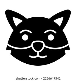 Fox mascot vector icon in modern style