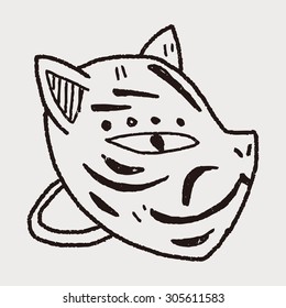 fox mask doodle
