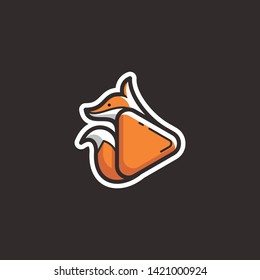 Fox media logo vector icon
