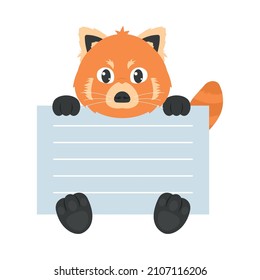 Fuchs mit Memo auf Weiß