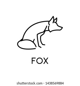 fox mimimalis logo line concept