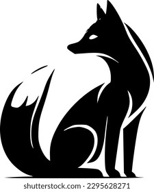 Fox - Minimalistisches und flaches Logo - Vektorgrafik