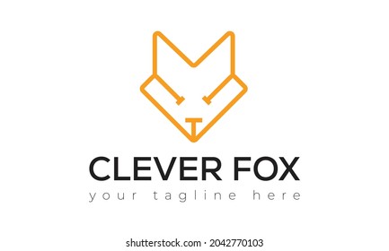 Fox Minimalist Premium Vector Logo