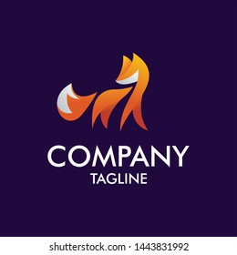 Fox modern vector logo illustration