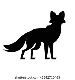 Fox in nature, alert and playful