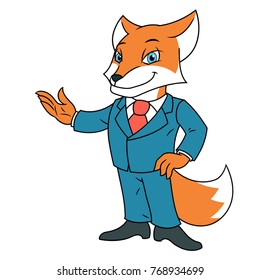 Fox in office suit 2