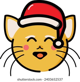 Fox on Christmas Day Vector.