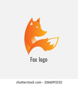 fox Orange logo. modern on white background