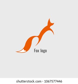 fox Orange logo. modern on white background