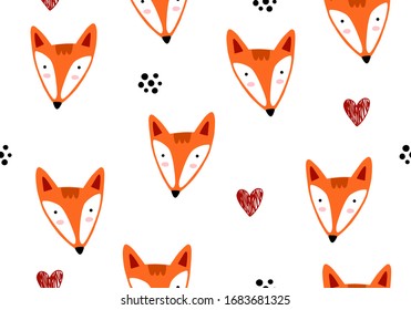 Fox pattern , baby background