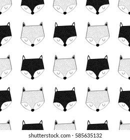 Fox Pattern Illustration Vector Stock Vector (Royalty Free) 585635132 ...