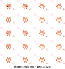 Fox pattern print