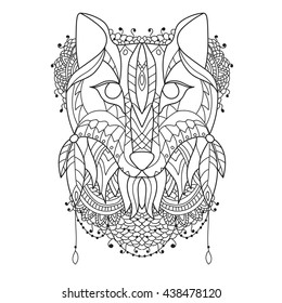 Fox Pattern style zentangle