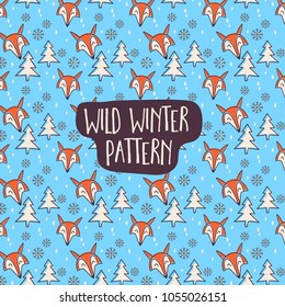 Fox Pattern Wild Winter