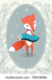 Fox plays the harmonica