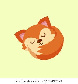 Fox Poses Cartoon Illustration