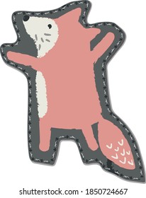 Fox print design for babies.