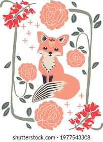 Fox print and tee graphic 
