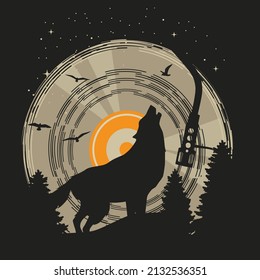 fox record label vector black color